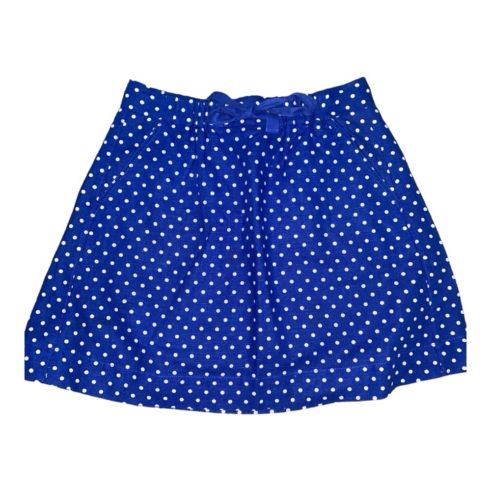VINTAGE WOMEN’S J. CREW POLKA DOT COTTON BLEND SKATER MINI SKIRT•SIZE:2